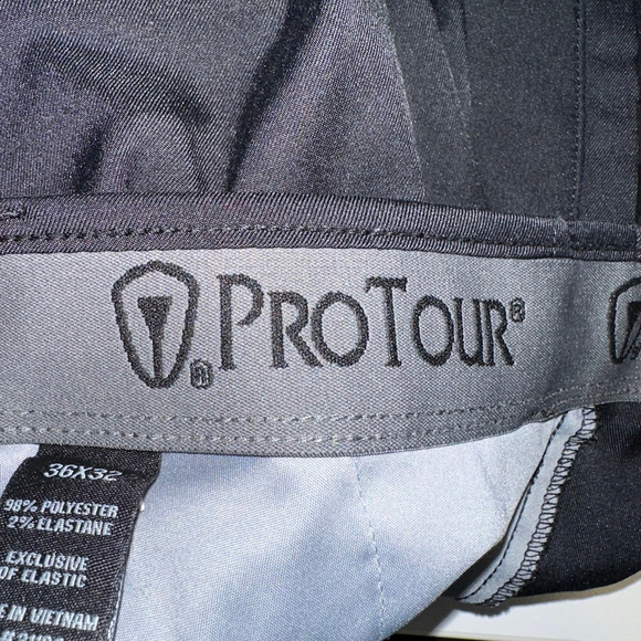 Men's Pro Tour Golf Pants Size 36x32 Black Dress Pants - Picture 5 of 9